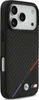 A black iPhone case with a carbon fiber texture and BMW M branding. Podgląd zdjęcia produktu