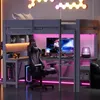 Letto a soppalco gaming 90x200 cm con scrivania, Anteprima dell’immagine prodotto 2