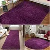 Teppich Wohnzimmer Hochflor Einfarbiges Design Langflor Produktbild-Vorschau 3