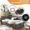 A corner daybed with several callouts highlighting its features. Náhľad obrázku produktu