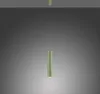 A green LED pendant light hangs from a thin wire against a gradient gray background. Anteprima dell’immagine prodotto