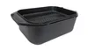 A black roasting pan with a grill lid, shown from a slightly elevated side angle against a white background. Náhľad obrázku produktu