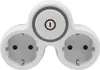 Zweifach Steckdosenadapter 2x Schuko 230V mit Schalter Produktbild-Vorschau 1