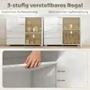 Comò HOMCOM a 4 cassetti, credenza con 1 anta e ripiano Anteprima dell’immagine prodotto 5