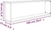 VidaXL 815906, Holz, Eiche, Braun, 1000 mm, 150 mm, 300 mm, Produktbild-Vorschau 8