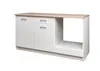 Küchenzeile >Wow   < in Weiß matt - 160x85x60 (BxHxT) Produktbild-Vorschau 2