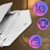 J&W Borsa piccola da donna Genta argento Taglia unica Anteprima dell’immagine prodotto 17