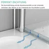 IMPTS Duschtür 70cm Falttür Rahmenlos Duschabtrennung Produktbild-Vorschau 7