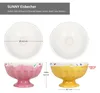 2er Set Eisbecher auf Fuß Sunny Rosa Gelb 200ml Ø12,5cm Produktbild-Vorschau 6