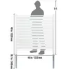VEVOR Gartenzaun 122 x 122 cm Sichtschutzzaun PVC und Produktbild-Vorschau 8