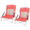 2x Strandstuhl Faltstuhl Campingstuhl 64x53x63cm Rot Produktbild-Vorschau 1