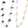 Elegantes Fußkettchen mit blauen oder rosa Steinen Produktbild-Vorschau 2