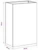 vidaXL Garten-Pflanzgefäß Anthrazit 50 x 40 x 75 cm Produktbild-Vorschau 7