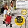 ELONEO Einkaufstrolley klappbar, Einkaufswagen mit Produktbild-Vorschau 6