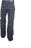 A pair of dark blue denim work jeans shown from the back. Produktbild-Vorschau