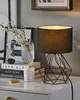 BELIANI Tischlampe Schwarz Metall 35 cm Stoffschirm Produktbild-Vorschau 2