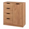 A wooden chest of drawers with one door, shown against a white background. Náhled obrázku produktu