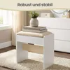 VASAGLE Schminkhocker aus Samt, gepolsterter Sitzhocker mit Produktbild-Vorschau 5