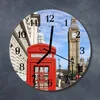 Glasuhr Wanduhr Küchenuhr Echt-Glas 30fi cm Rote Produktbild-Vorschau 2