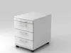 HAMMERBACHER Basic 1606 Rollcontainer weiß 4 Auszüge 42,8 x Produktbild-Vorschau 9