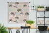 MuchoWow® Wandteppich Wandbehang Zebra - Palme - Pastell - Produktbild-Vorschau 2