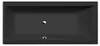 Polysan CLEO Rechteckwanne 180x80x48cm, schwarz matt Produktbild-Vorschau 1