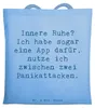 Mr. & Mrs. Panda stofftasche baumwolle Spruch Innere Ruhe - Produktbild-Vorschau 1