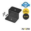 4er Set Alu Z-Winkel Befestigungswinkel schwarz PV Produktbild-Vorschau 2