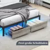 Čalúnená posteľ 140x200cm so zásuvkami, manželská posteľ Náhľad obrázku produktu 9
