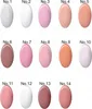 A grid of 14 oval-shaped swatches, each labeled with a number from 1 to 14, showcasing different shades of nail polish or similar cosmetic products. Náhled obrázku produktu