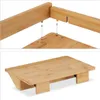 Een bamboe dienblad voor op het bed, met een houder voor Productafbeelding-voorbeeld 6