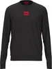 A black long-sleeved t-shirt with a red Hugo Boss logo on the chest. Náhled obrázku produktu