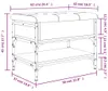 vidaXL Lavice na boty hnědý dubový vzhled 62x42x45 cm Náhled obrázku produktu 7