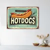 Leinwandbild retro-hotdog 90x60 cm Feeby blau wandbild Produktbild-Vorschau 2