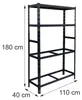 Scaffale per pneumatici Relaxdays per 8 pneumatici, A x L x Anteprima dell’immagine prodotto 4