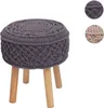 Sitzhocker HWC-J43, Strickhocker Hocker Fußhocker, 45x41cm Produktbild-Vorschau 5