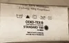 A close-up of a fabric label with care instructions and certifications. Produktbild-Vorschau