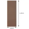 A single, tall, brown panel representing a sliding curtain, with dimensions indicated by arrows and text. Voir les images du produit