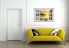Wallario Premium Glasbild mit Fensterrahmen, freischwebende Produktbild-Vorschau 2