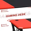 Z-förmiger Computertisch 120x60cm, Gaming Tisch mit Produktbild-Vorschau 5