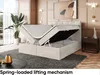 MEBLINI Boxspringbett mit Bettkasten - Gepolstert Produktbild-Vorschau 4