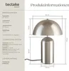 tectake® Retro-Tischlampe Altea Pilzdesign im 70er Jahre Produktbild-Vorschau 5