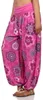Haremshose Damen Sommerhose luftig weites Bein BOHO Hose Produktbild-Vorschau 3