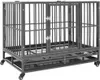 The Living Store Hundekäfig mit Rollen Stahl 92x62x76 cm Produktbild-Vorschau 1