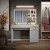 Schminktisch Vicco Adela Weiß 115 cm mit LED-Spiegel, Model Produktbild-Vorschau 4