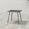 Outsunny Gartentisch Stahl 80 x 80 x 74cm Wetterfest Produktbild-Vorschau 3