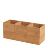 Contenitori impilabili in bambù, set da 4 pezzi. Organizer, Anteprima dell’immagine prodotto 2