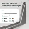 Erica Duschvorhangstange L-form & U-form - 4-in-1 System Produktbild-Vorschau 6