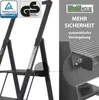 Alu Trittleiter 4-stufig schwarz klappbar mit Handlauf bis Produktbild-Vorschau 6