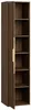 Badplaats Badezimmerschrank Rimini 38 x 33 x 170 cm Walnuss Produktbild-Vorschau 4